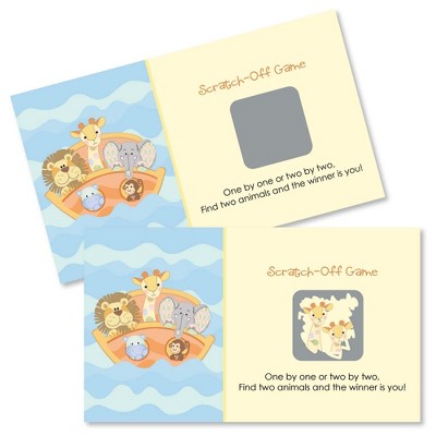 Big Dot of Happiness Noah's Ark - Baby Shower or Birthday Party Game Scratch Off Cards - 22 Count