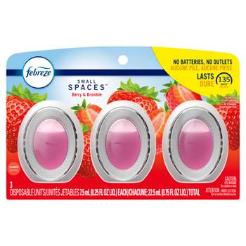 Febreze Small Spaces Air Freshener - Berry & Bramble - 2.25 fl oz/3pk