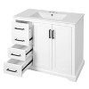 Merax 36" Modern Bathroom Vanity with Ceramic Sink and 3 Drawers - 4 of 4