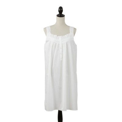 Saro Lifestyle Embroidered Womens Cotton Nightgown