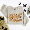Simply Sage Market Women's Graphic Sweatshirt Trick or Treat Flowers - 3 of 4