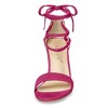 Allegra K Women's Tie-Up Strappy Chunky High Heels Sandal - 3 of 4