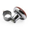 Unique Bargains Car Rhinestone Decor Carbon Fiber Pattern Steering Wheel Knob Power Handle - 3 of 4