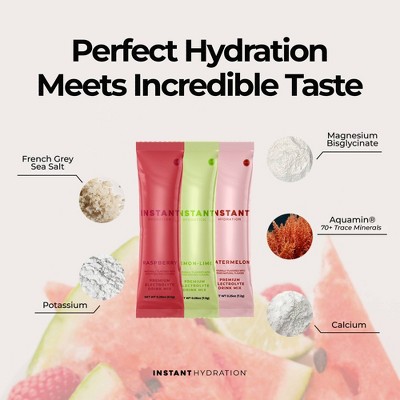 Instant Hydration Variety Pack Electrolyte Drink Mix Sports Drink - 10ct/75.5gms