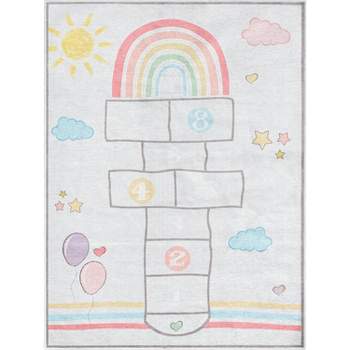 Well Woven Hopscotch Area Rug Playmat Apollo Kids Collection
