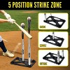 PLAYAPUT 5 Position Batting Tee, Black and Silver - 3 of 4