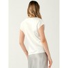 Allegra K Women's Cowl Neck Short Sleeve Dressy Casual Satin Top - 3 of 4