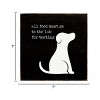 Slickblue 7x7 Dog Quote Wood Sign – Lab Testing Food Humor for Pet Owners' Kitchen or Home, Color Options - 3 of 3