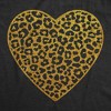 Womens T Shirts Gold Glitter Leopard Print Heart Cute Graphic Tee - Crazy Dog Women's T Shirt - 2 of 4