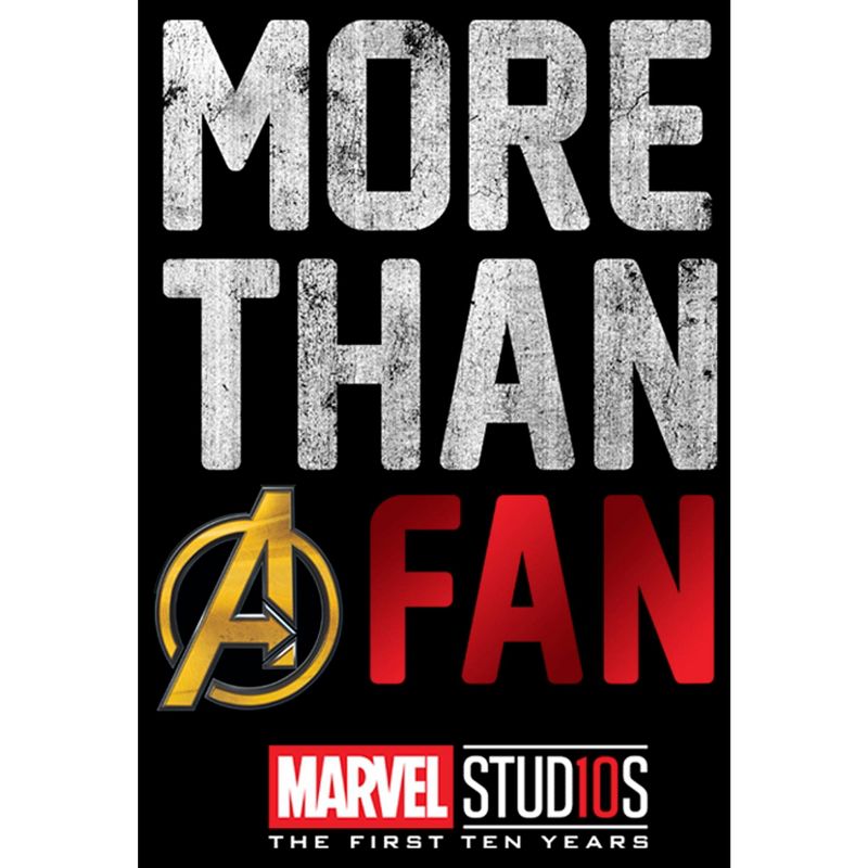 Men's Marvel 10th Anniversary More Than a Fan Pull Over Hoodie, 2 of 5