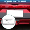 Unique Bargains Stainless Steel License Plate Holder Round Hole Mirror Polished White - 2 of 4