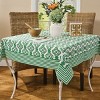 Patricia Heaton Home Green Geo Tablecloth 54" X 54" - 2 of 3