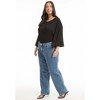 June + Vie by Roaman's Women's Plus Size June Fit High-Rise Straight-Leg Stretch Jeans - 4 of 4