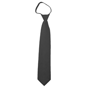 Men's Solid Color Zipper Neckties - 1 of 3