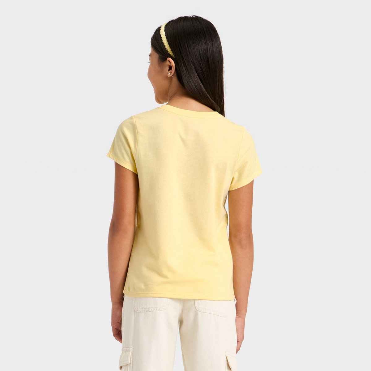 Детские Cat & Jack Girls' Short Sleeve 'Daisy' Graphic T-Shirt - Cat & Jack ™ Yellow M — фото 3