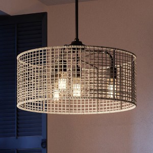 Urban Ambiance Luxury Bohemian Chandelier 13.375''H x 20.5''W,  Midnight Black Finish,  Taree Collection, UHP3960 - 1 of 4