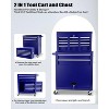 8 Drawer Rolling Tool Chest, Tool Storage Cabinet with Wheels, Metal Tool Cart with Detachable Top Tool Box, Tool Chest on Wheels for Workshop - 4 of 4