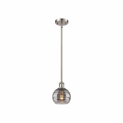 Rochester - 1 Light Stem Hung Mini Pendant In Industrial Style-7.88 Inches Tall and 5.88 Inches Wide