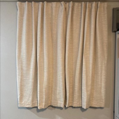 1pc Blackout Textural Overlay Window Curtain Panel - Threshold™ : Target