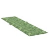vidaXL Outdoor/Indoor Cushion for Deck Chairs, Patio Furniture with Non-Slip Design, Oxford Fabric, Foam Fiber Filling and Leaf Pattern, Green - 4 of 4
