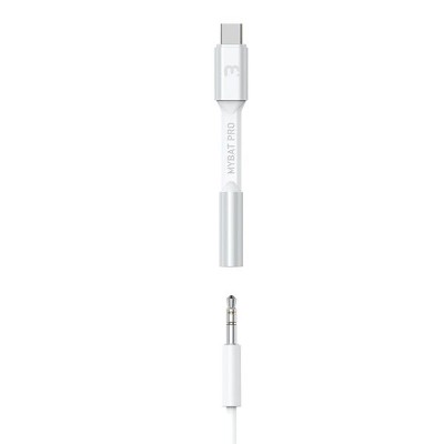 MyBat Pro USB-C to 3.5mm Audio Adapter - White