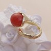 SOHI Women's Cherry Red The Cherry Finger Ring - 2 of 4