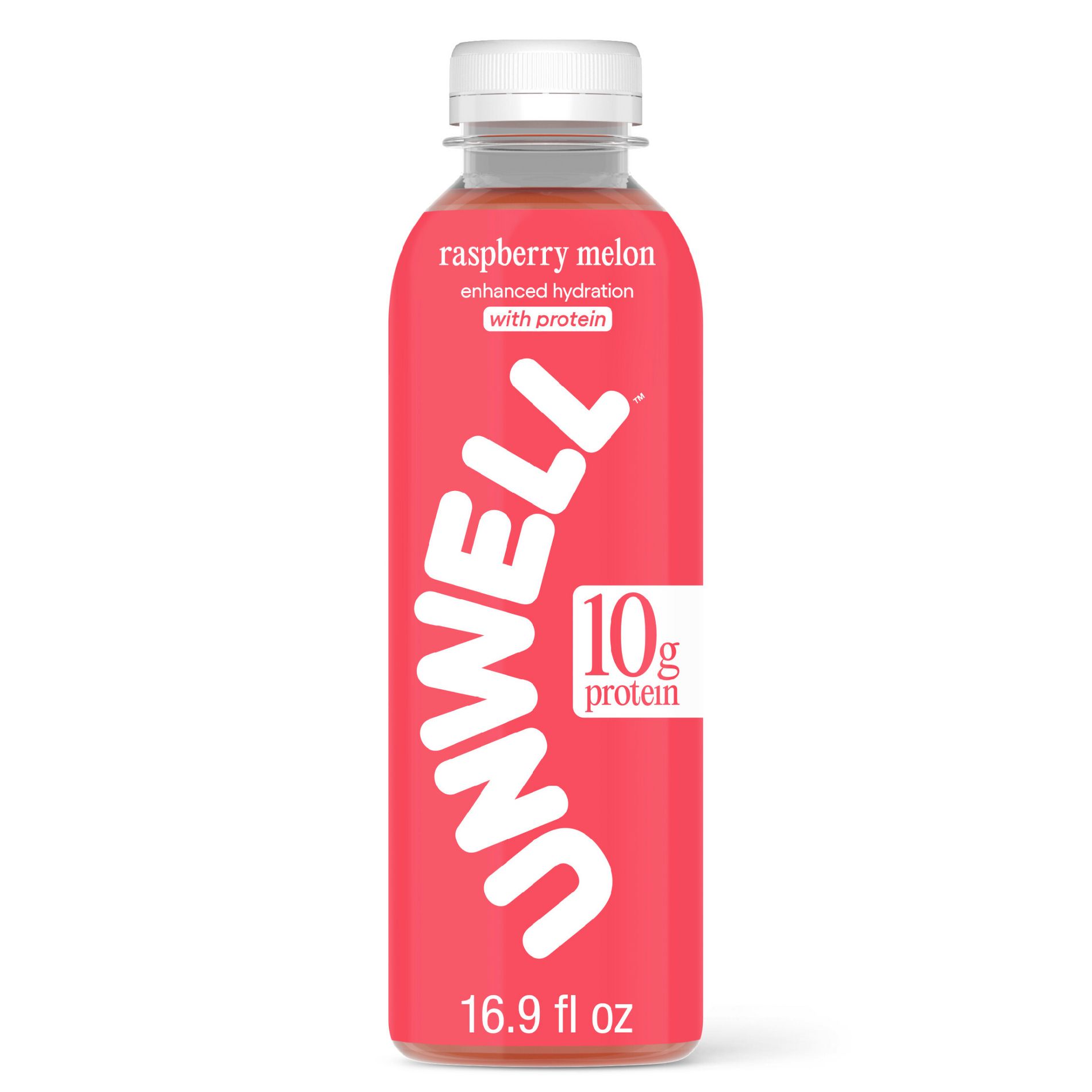Unwell Hydration Protein Drink with Electrolytes and 10g Whey Protein Isolate Raspberry Melon - 16.9 fl oz