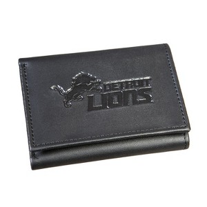 Evergreen Detroit Lions Tri Fold Leather Wallet - 1 of 2