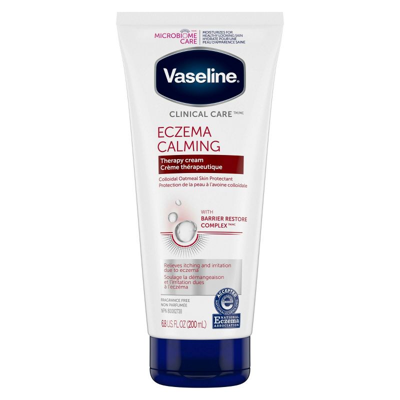 Vaseline Clinical Care Eczema Calming Hand and Body Lotion Tube Unscented - 6.8oz, 3 of 7
