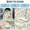 Floral Kitchen Runner, Washable Non-Slip Low Pile Floral Area Rug, Soft Stain Resistant Carpet for Hallways, Bedroom - 4 of 4