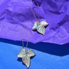 SOHI Women's Leaf Drop Earrings - 2 of 3
