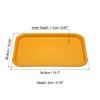 Unique Bargains Plastic Reusable Serving Tray 1 Pc - 2 of 4
