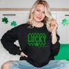 Simply Sage Market Women's Graphic Sweatshirt Lucky Season Checkered - 2 of 3