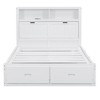 CAVINAS Full Size Hydraulic Bed Modern Wooden Bed Frame with Storage Headboard, 2 Storage Drawers and LED Light for Bedroom - 4 of 4