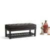 Riley Storage Ottoman Bench Faux Leather - WyndenHall - 2 of 4