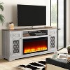 Festivo Farmhouse 70" TV Stand for TVs up to 80" with Fireplace - 2 of 4