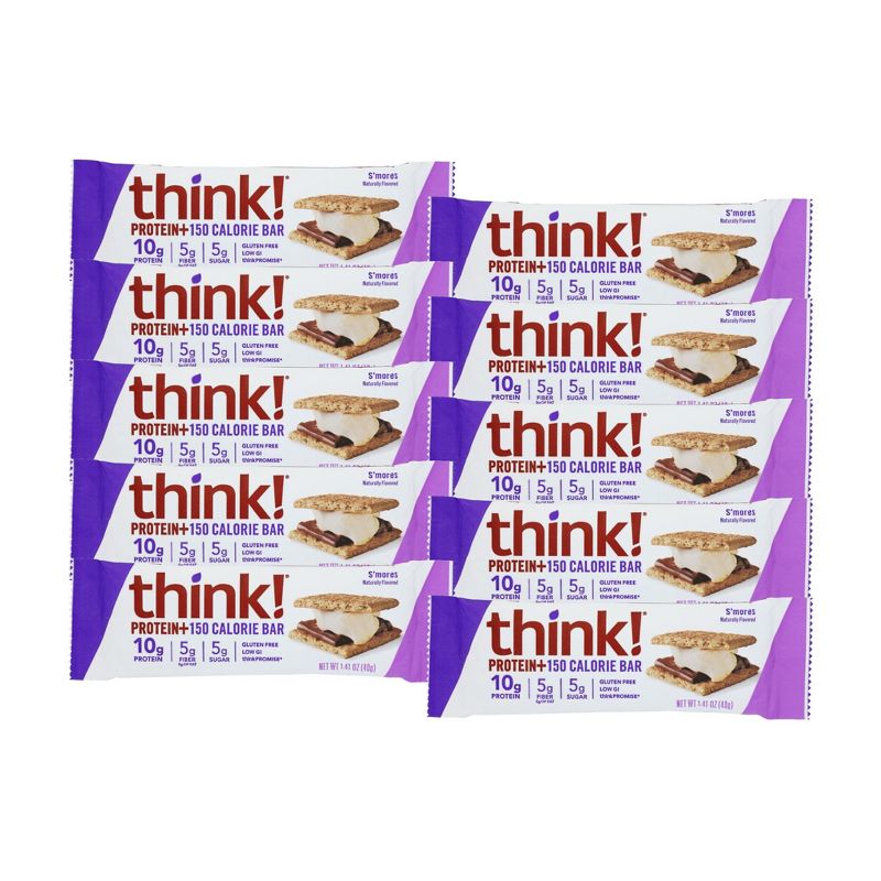 Think! S'mores Protein Bar - 10 bars, 1.41 oz, 1 of 5