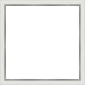 Amanti Art Eva Black Silver Narrow Framed Dry Erase Magnetic Board - 1 of 4