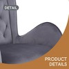 28.75inch Counter Height Bar Stools Set of 2, Bar Height Arm Chairs, Velvet Fabric Stools with Golden Legs and Footrests - Leovsnove - 4 of 4
