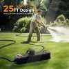 Outdoor Power Strip Weatherproof, 25 FT Extension Cord, Waterproof Surge Protector with 4 Outlets 1250W Shockproof Overload Protection, Flat Plug - 2 of 4