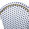 Christopher Knight Home Brandy Patio French Bamboo Finish Aluminum and Faux Rattan Bistro Chairs (Set of 2) - 4 of 4
