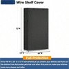 Outdoor Heavy Duty 600D Dustproof Waterproof Shelf Cover for Wire Shelving Storage Rack with Zipper 48''x18''x72'' - 3 of 4