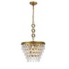 Elegant Lighting Nordic 4 light Antique Silver Pendant Clear Royal Cut Crystal - 2 of 4