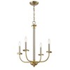 Craftmade Lighting 4 - Light Chandelier in  Brushed Polished Nickel/Satin Brass - 3 of 4