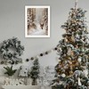 SEVOBAL Wall Art Santa Winter Stroll Christmas Holiday Framed Decor for Living Room Seasonal Display, White, 14"*1"*18" - 4 of 4