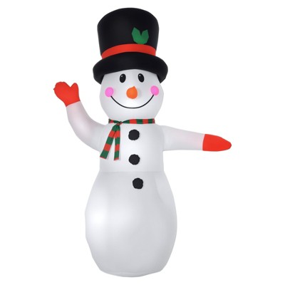 SEVOBAL Inflatable Holiday Decorations Christmas Inflatables Outdoor Decorations Snowman Inflatable Christmas Decoration, White, 66.3"*31.5"*94.5"