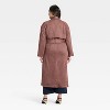 Women's Faux Suede Trench - A New Day™ - 2 of 3
