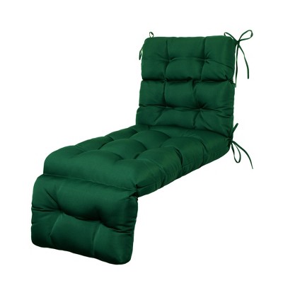 ARTPLAN Outdoor Chasie Lounge Tufted Thick Cushion with Ties,Replacement Wicker Chair Cushion for Paito Fruniture,72x22x4inches