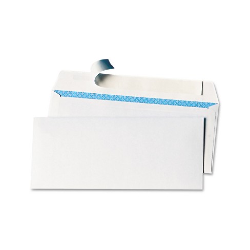 100 Peel and Self-Seal White Letter Mailing Envelopes Security 4-1/8 x 9-1/2 #10 