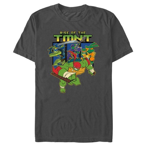 Teenage Mutant Ninja Turtles Shirt Men Large Gray TMNT Graphic Tee Short  Sleeve